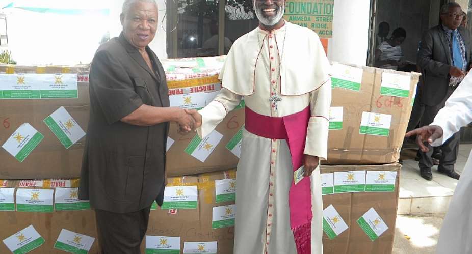 NGO Donate Items To Catholic Church