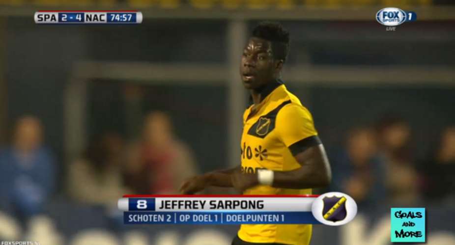 Jeffrey Sarpong: Dutch-born Ghana strikes match winner for NAC Breda in Dutch Cup