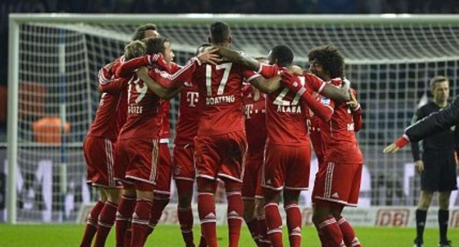 Ghana forward Kevin-Prince Boateng has congratulated his brother Jerome on winning the German top flight title with Bayern Munich.