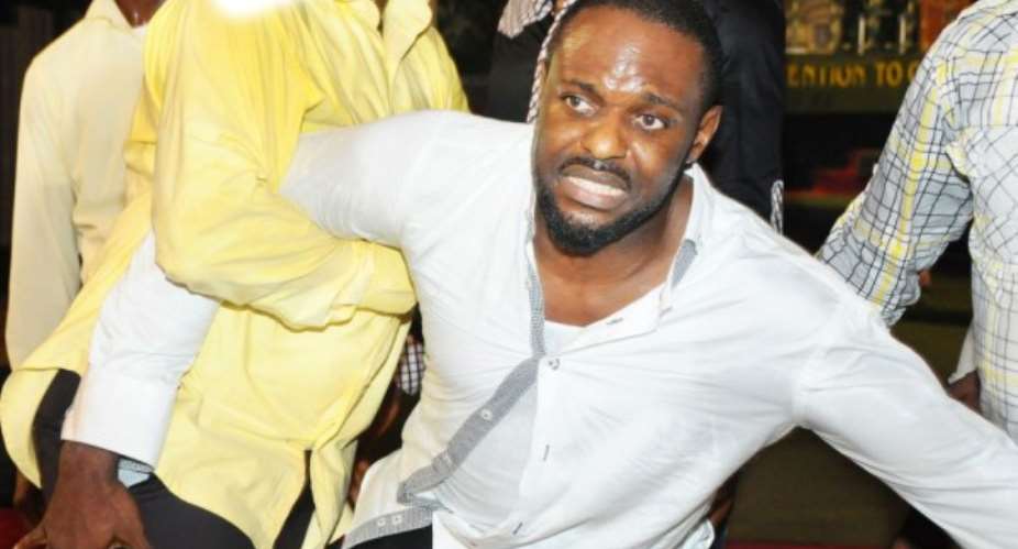 Nollywood actor Jim Iyke receives deliverance at TB Joshuas church