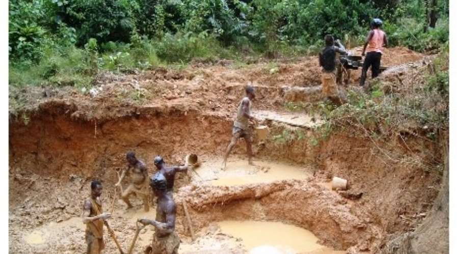 Boy, 9, forced to work at galamsey pit for survival