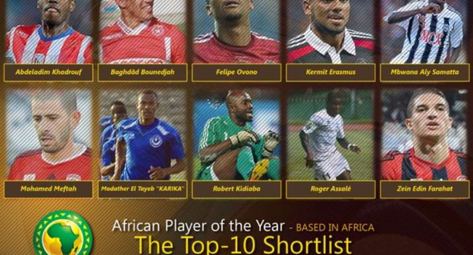 CAF players based in Africa nominees