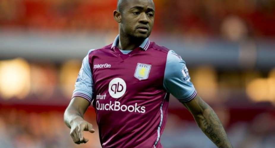 Jordan Ayew watched from the stands as his Aston Villa side hammered Norwich City 2-0 on Saturday