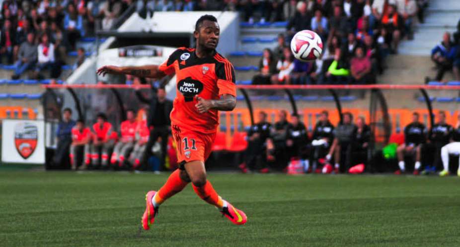 Jordan Ayew: Ghana attacker fires sixth goal of the season in Lorient home reverse