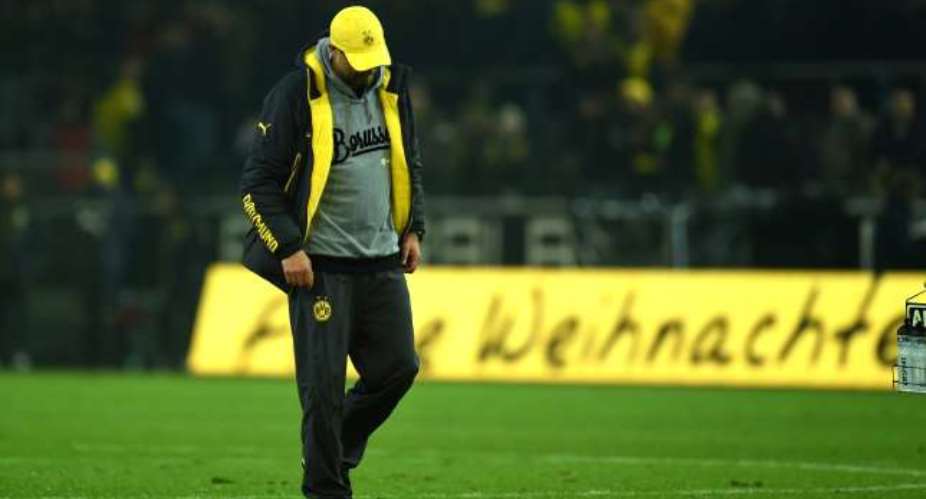 Borussia Dortmund coach Jurgen Klopp upset by 2-1 defeat to Werder Bremen.