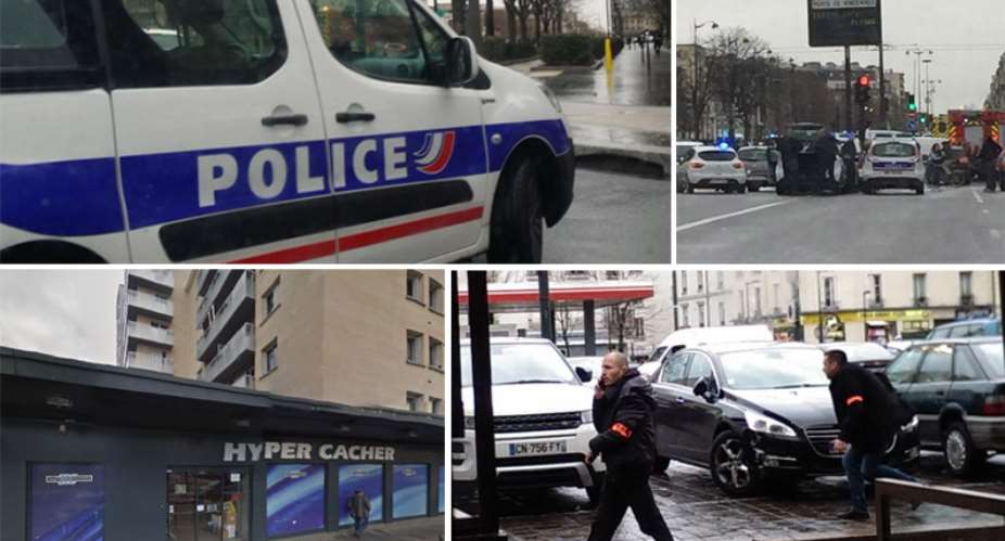 French President Franois Hollande, On Attack At The Office Of The Weekly Newspaper Charlie Hebdo