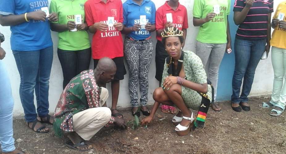 Tema NGOs Plant Peace Tree With Miss Tourism Ghana Princess To Mark UN Peace Day