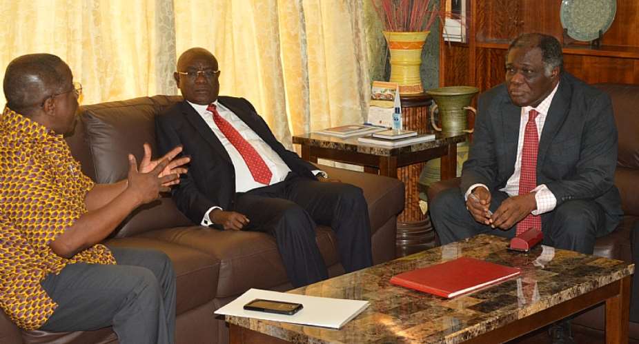 NDPC Briefs Speaker Of Parliament And Chief Justice....On Ghanas Long-Term Development Plan