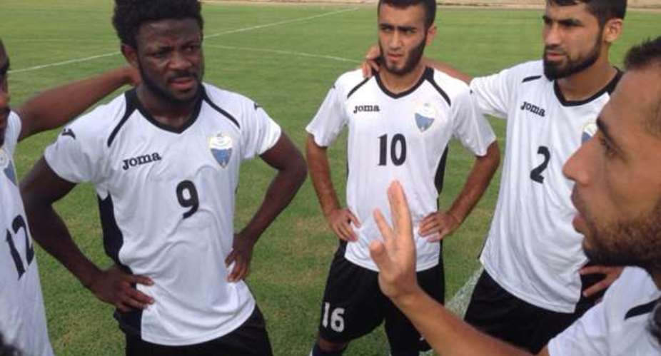 Abdul Aziz Yusif and his teammates.
