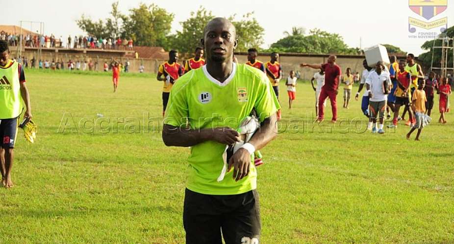 Hearts of Oak goalie Samuel Akrugu delighted with impressive form