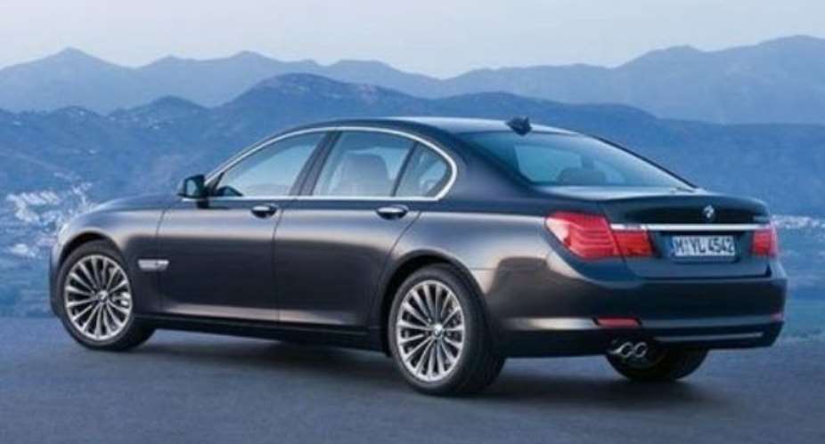 Brand new BMW 7 series for Mr. Kufuor