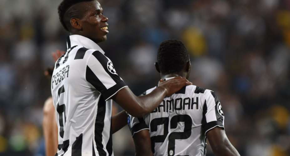 Kwadwo Asamoah, with French international Paul Pogba, could start for Juventus tonight