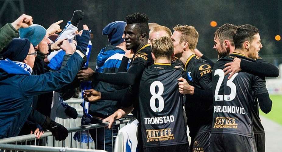 Former Ghana youth striker Kwame Karikari scores in Norwegian Cup for Haugesund