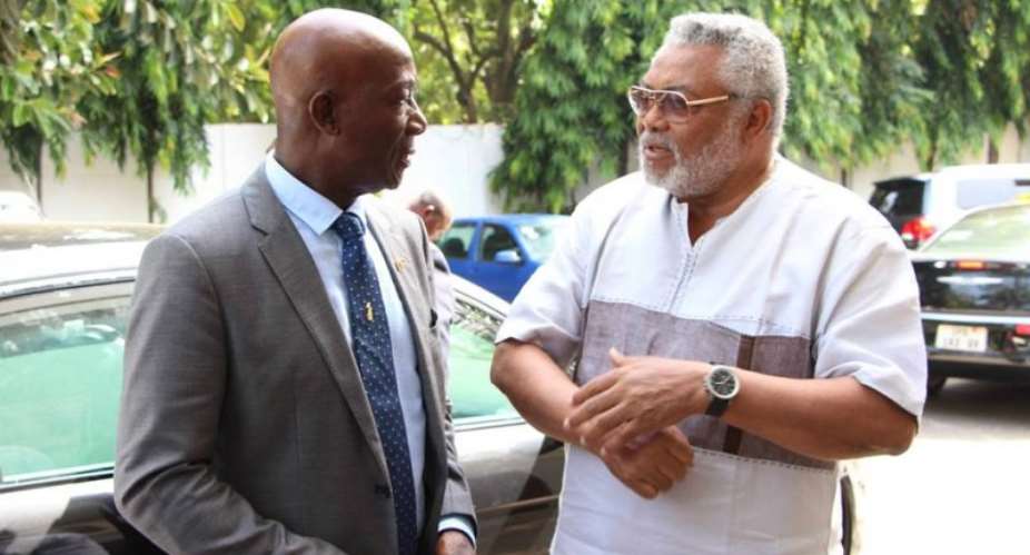 Former President Rawlings and Dr. Rowley, Prime minister of Trinidad and Tobago