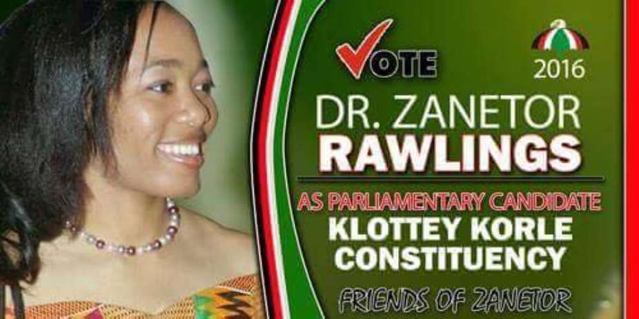 I'm connected to Korle Klottey, says Zanetor Rawlings as she files nominations