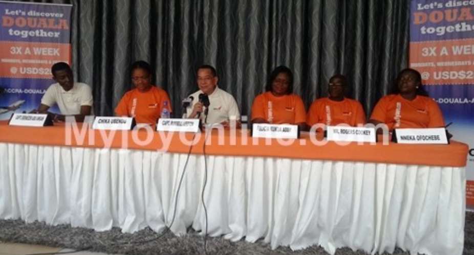 Capt Rusel Leefon (3rd from left) speaking at the launch