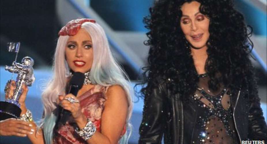 Cher told the audience she had been raising eyebrows when Lady Gaga was still Baby Gaga