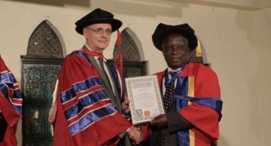 Sasso boss receives doctorate degree