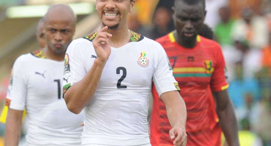 Kwesi Appiah of Ghana during of the 2015 Africa Cup of Nations Quarter Final match between Ghana and Guinea at Malabo Stadium, Equatorial Guinea on 01 February 2015 Pic Sydney MahlanguBackpagePix