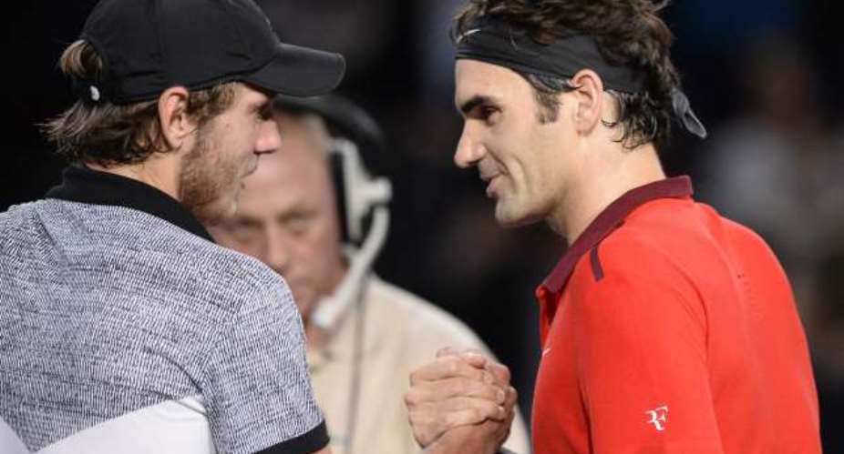 Roger Federer ends Lucas Pouille's run at the ATP Paris Masters