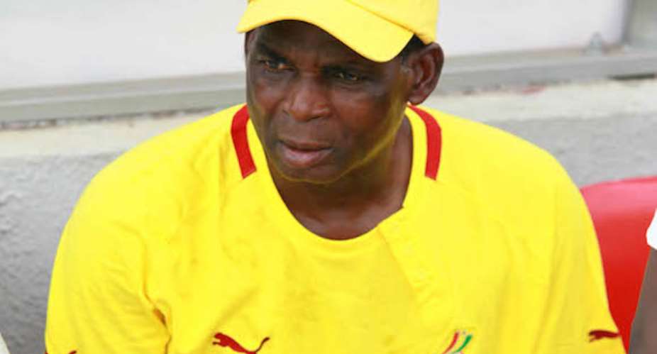 Coach Malik Jabir of Ghana at the U-23 African Championship 2015 Qualifiers Christian Thompson/BackpagePix