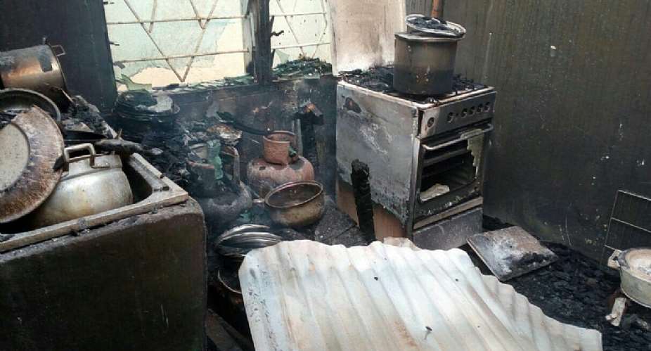 Fire kills father; 4 kids, and two others at Asante Mampong