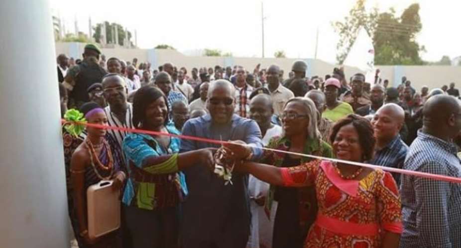 President Mahama commissioning one of the technical universities