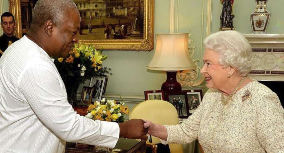 President John Dramani Mahama and wife Lordina visit to the Buckingham Palace