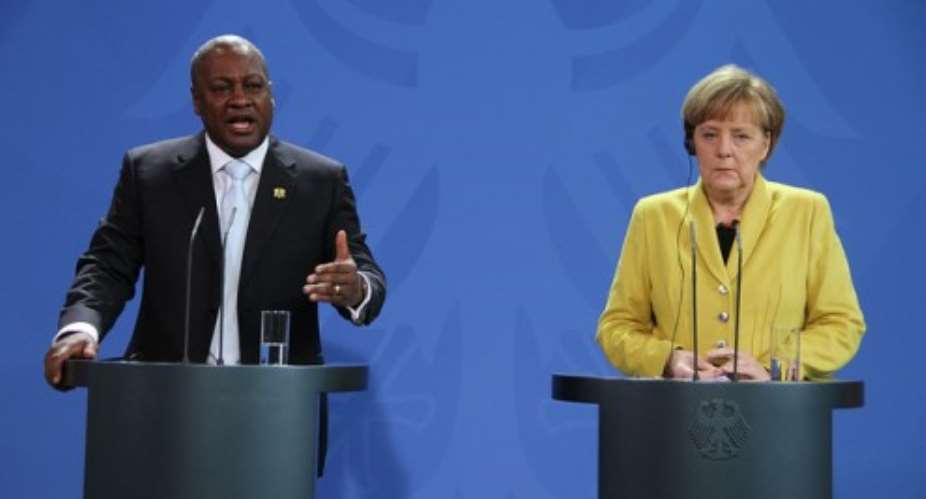Press Conference By German Chancellor Merkel And President Of The Republic Of Ghana, Mahama Berlin - Germany