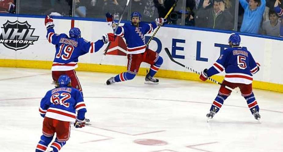 NHL: The New York Rangers win game four in overtime