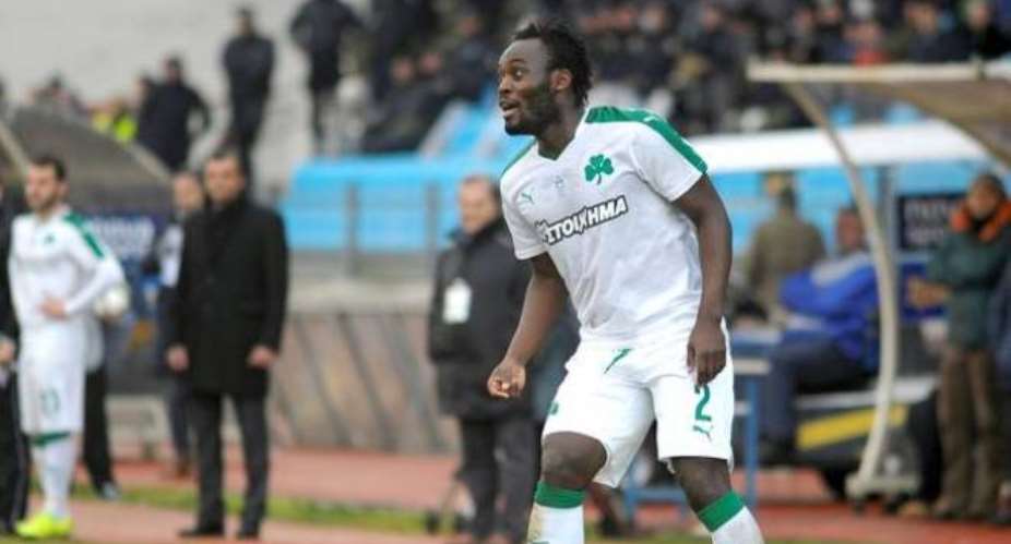 Michael Essien in action for Panathinaikos