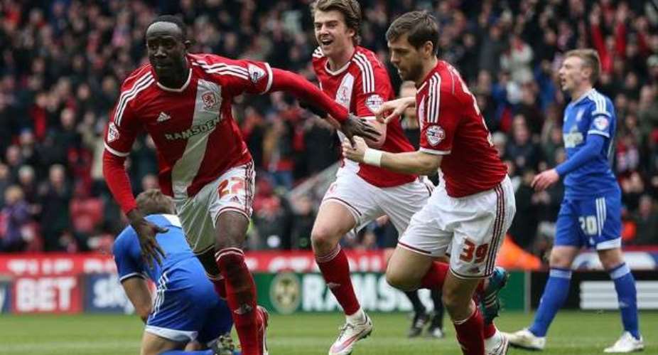 Boro 4-1 Ipswich: Albert Adomah scores in Middlesbrough rout