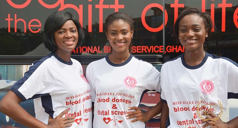 Miss Ghana Foundation Stocks National Blood Bank