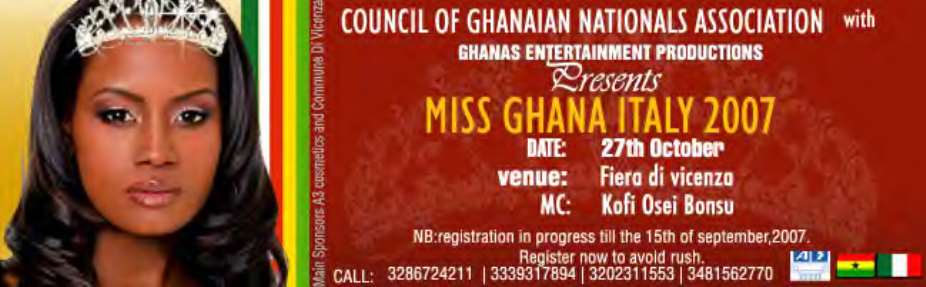 Miss Ghana Italy 2007