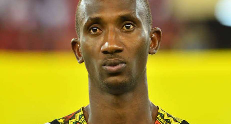 Harrison Afful of Ghana during the 2015 Africa Cup of Nations semifinal football match between Ghana and Equatorial Guinea at the Malabo Stadium, Malabo, Equatorial Guinea on 5 February 2015 Gavin BarkerBackpagePix