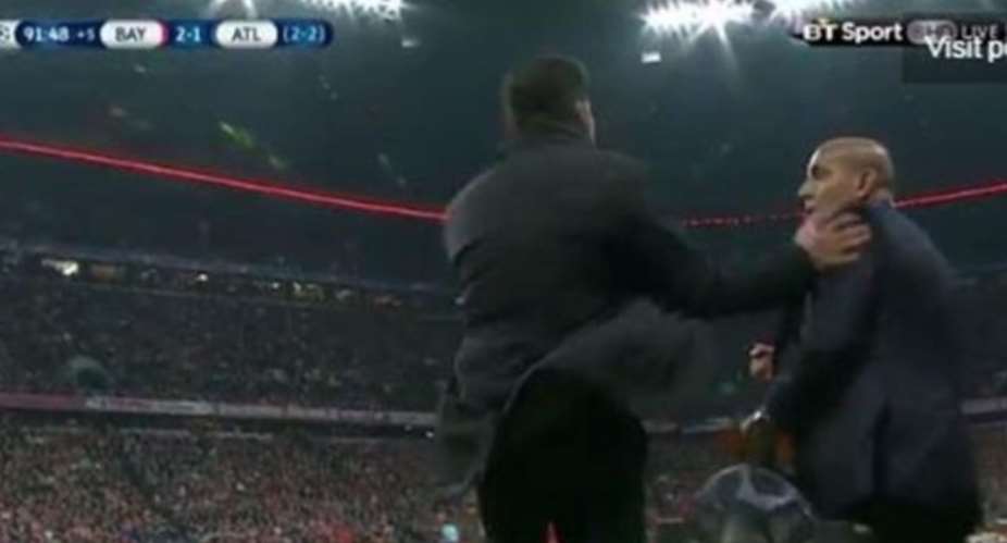 PHOTOS: Diego Simeone thumps assistant in fit of rage on touchline
