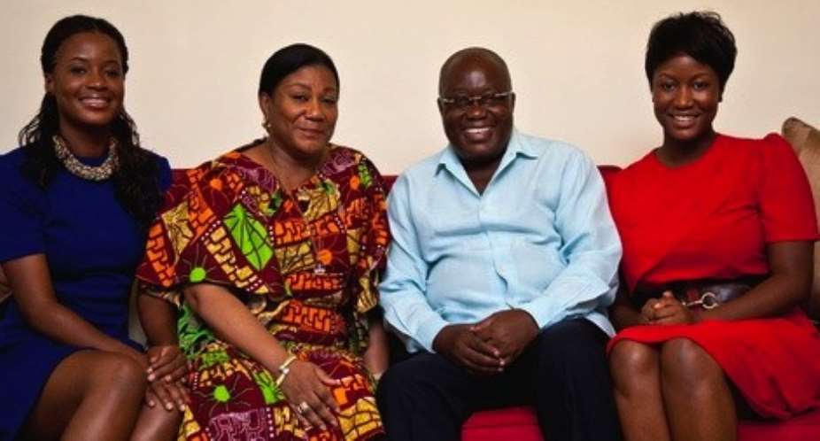 Mrs. Rebecca Akufo-Addo and her family