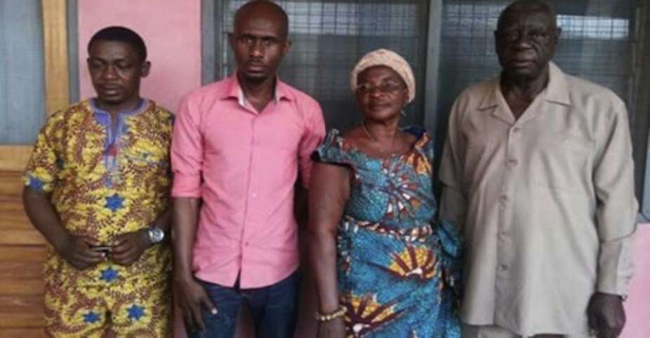 Right to left: Nana Yaw Manu, Nana Serwaa, Dennis Armah and Alhaji Katongo.