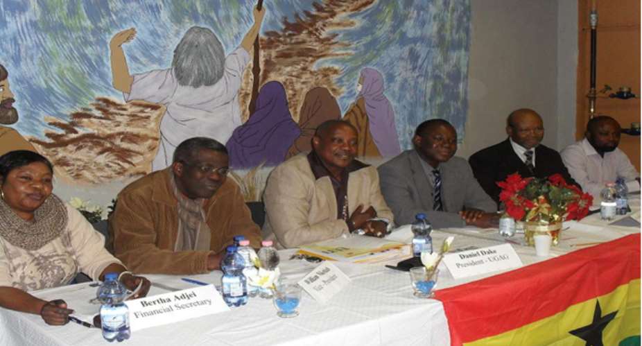 UGAG Executive (NEC) At A Meeting In Mannheim (From Left Ms Adjei, Mr. Nketia, Mr. Dake, Mr. Issifu Of MALU, Mr. Tokornoo And Mr. Gyasi)
