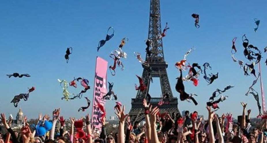 World No Bra Day Marked