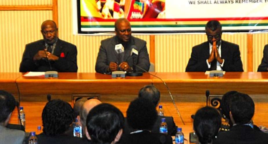 President Mahama met with the diplomatic corps in Accra yesterday