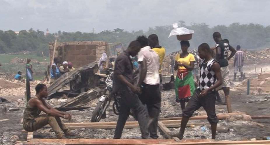Dozens left homeless in Konkomba fire