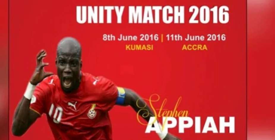Asante Kotoko face Stephen Appiah's World XI side tonight in Unity match