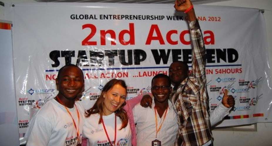 SliceBiz , winners of the Accra Startup Weekend 2012