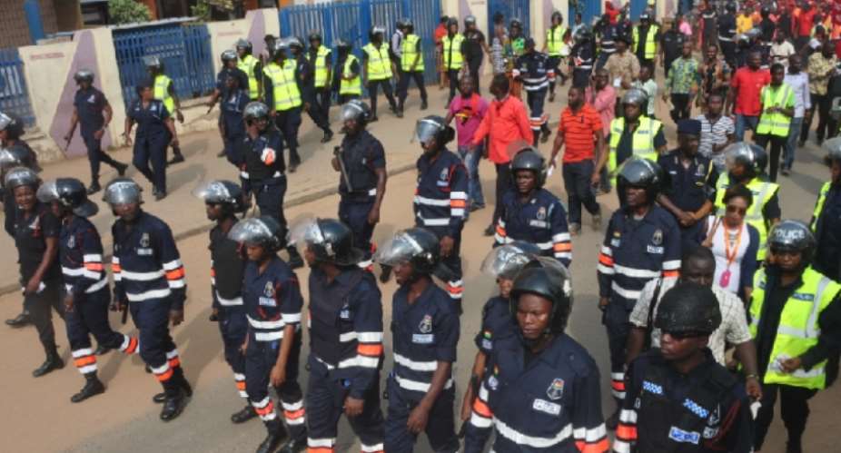Accra Police commends organised labour