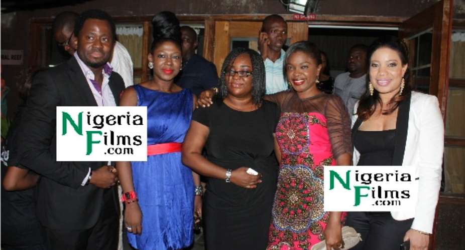 Ini Edo, Tonto Dikeh, Monalisa Chinda, Desmond Elliot Steals Silver Lining Premiere