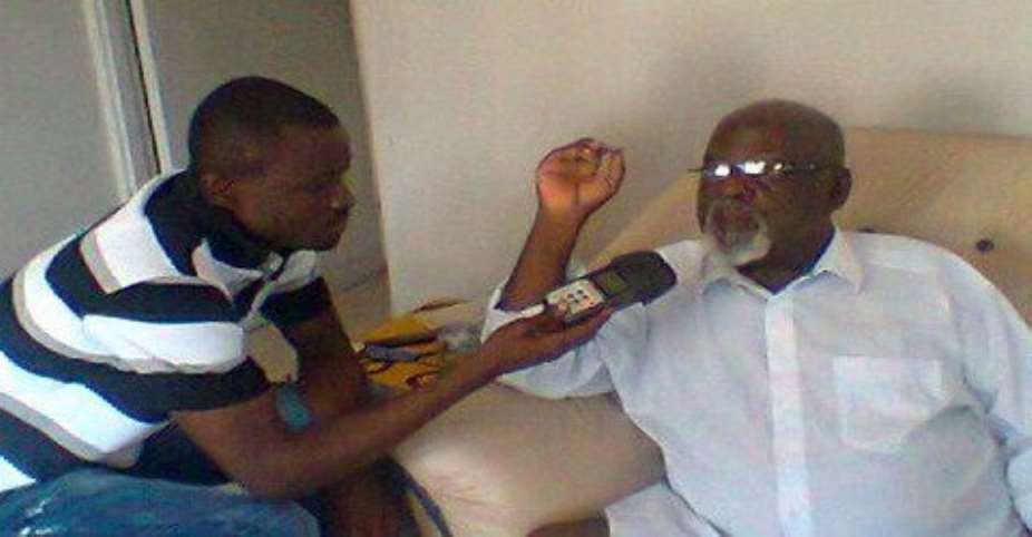 C.K. Mann with JOY FMs Jefferson Sackey
