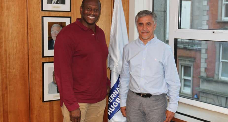 Ghana Rugby President meets with IRB Africa development manager