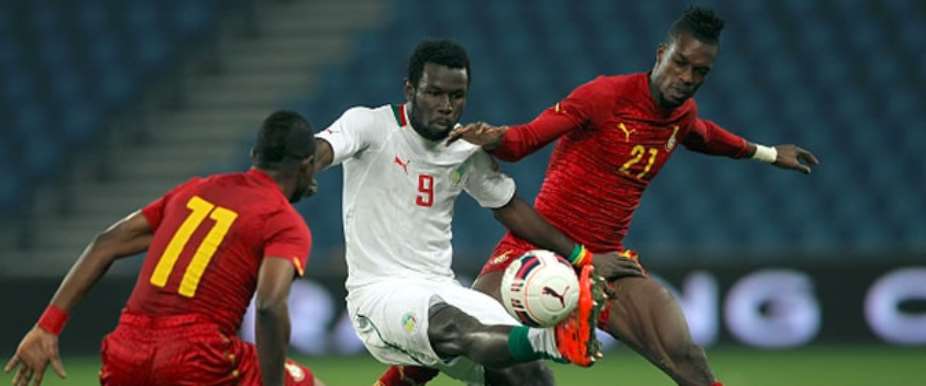 Ghana and Senegal in action in international friendly