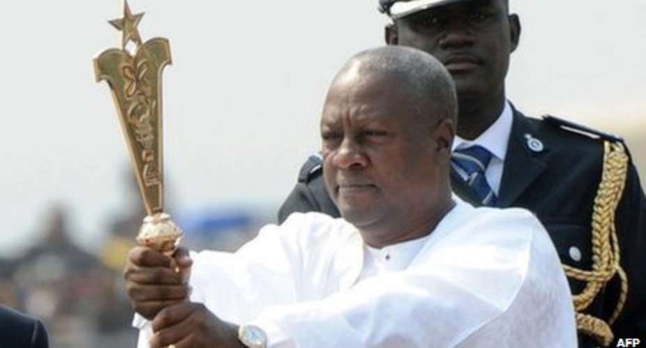 President Mahama was inaugurated even though his victory was challenged
